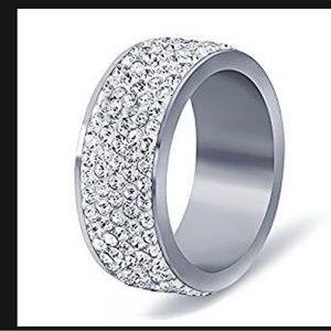 5 row Crystal Ring